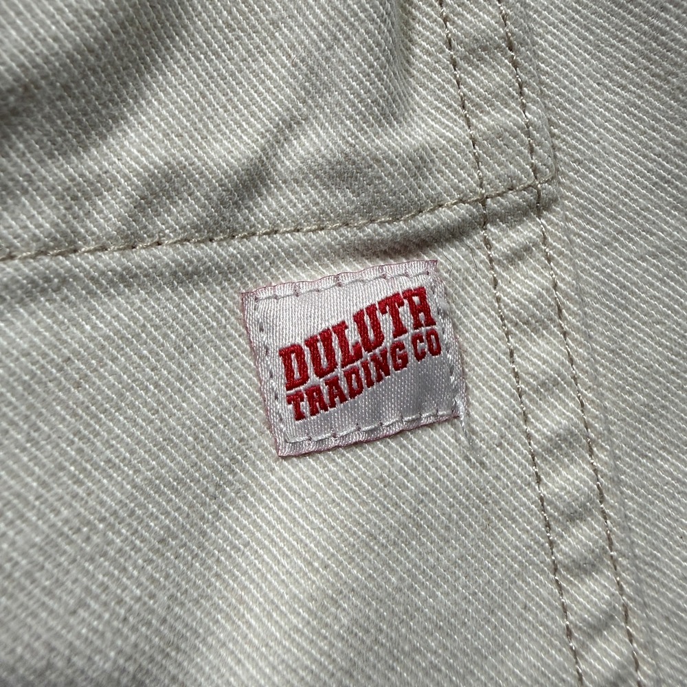 Duluth Trading Co Pants Womens 8 White Makers Studio Wide Leg Utility Stretch‎ - Picture 4 of 12